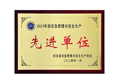 集團公司榮獲2023年度 河北省應(yīng)急管理與安全生產(chǎn)先進單位